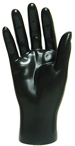 Male Mannequin Hands, Black Right