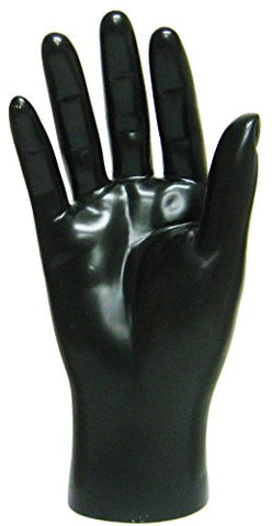 Male Mannequin Hands, Black Right