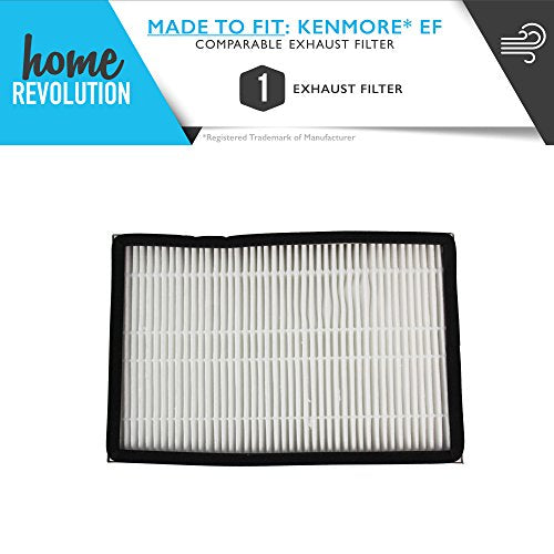 Kenmore EF1 Part #86889, 40324, KC38KCEN1000, 610542, 116.23613300, Panasonic MCV194H for Canister Vacuum, Comparable Exhaust Filter. A Home Revolution Brand Quality Aftermarket Replacement (1)