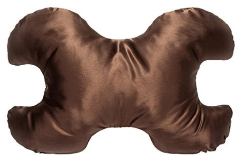Smooth Satin Charmeuse Le Grand Pillow 22”L x 15”W x 3 ½ ”H - Chocolate