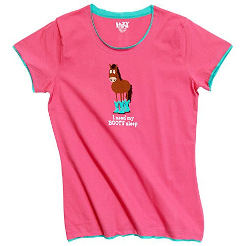 Lazy One I Need My Booty Sleep, Junior's PJ Tee, L