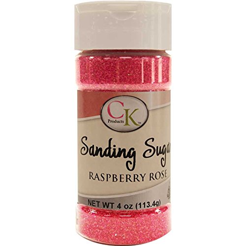 Raspberry Rose Sanding Sugar, 4 oz