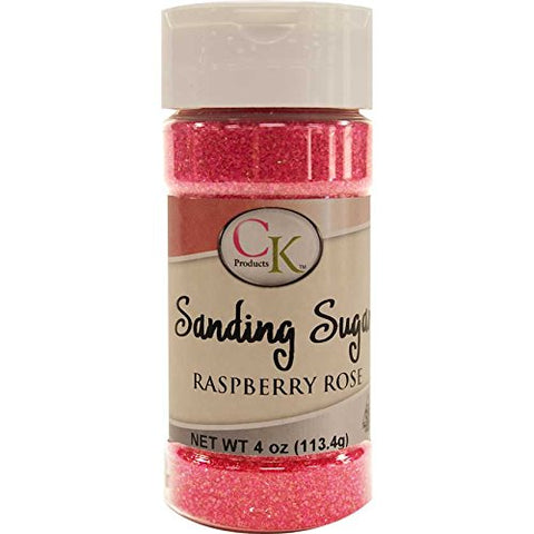 Raspberry Rose Sanding Sugar, 4 oz