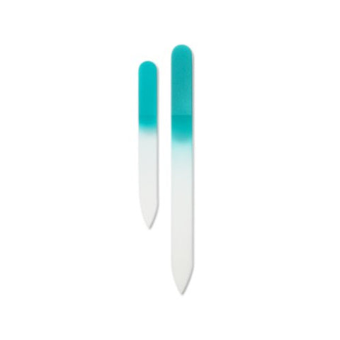 One Color Glass Nail File, Sets of 2 (Medium, Small), Green