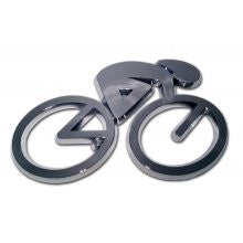 Cycling Chrome Auto Emblem (3D)