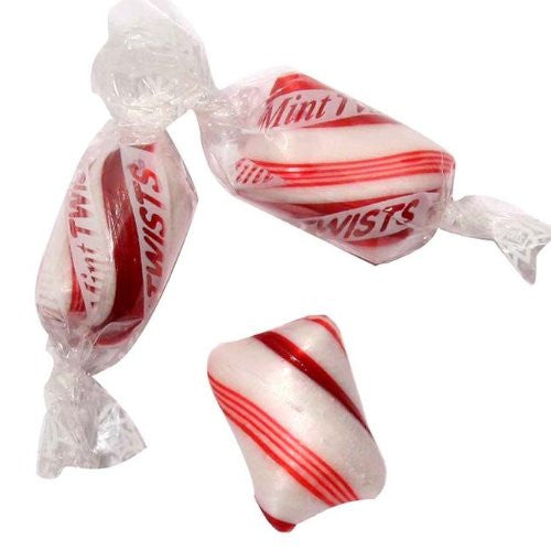 Atkinson Candy Company, Red/White Mint Twist 5lb - Bulk