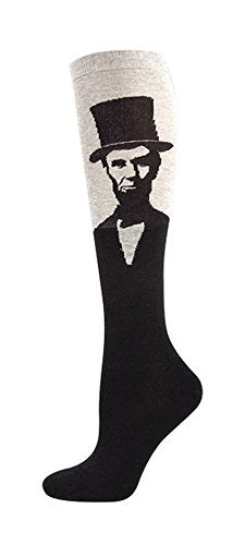 Women's Lincoln Knee High Socks, Light Gray Heather