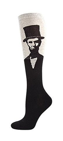 Women's Lincoln Knee High Socks, Light Gray Heather