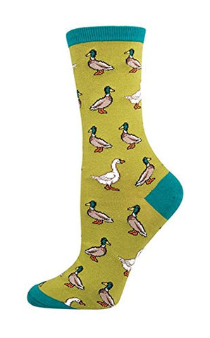 Women's Duck Duck Goose Socks, Fern