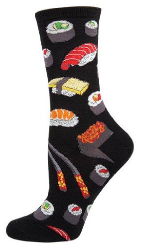 Women's Sushi Socks, Black