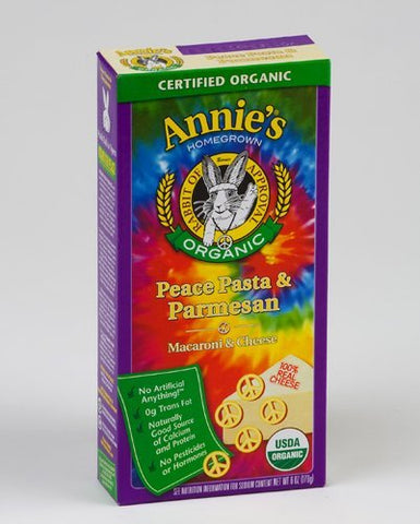 Annies Homegrown Pasta Peace & Parms 6.0 OZ
