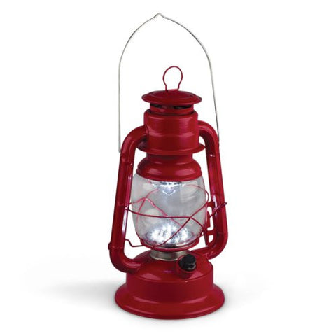 11" Hurricane Lantern Red - Indoor/Outdoor