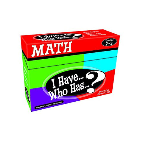 I HAVE...WHO HAS...? MATH GAMES (BOX 2)