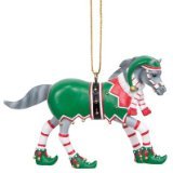 Trail of Painted Ponies Bells 'n' Elves Ornament