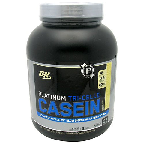 Platinum Tri-Celle Casein - Vanilla Bliss, 2.26 lb powder
