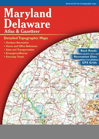 Delorme Atlas & Gazetteer Paper Maps, MaryLand/Delaware (Map)