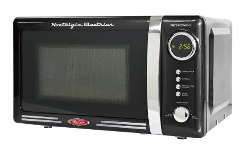 Nostalgia Electrics 0.7 Cu. Ft. Retro Microwave - 700W - Black