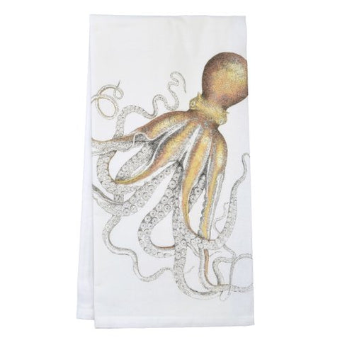 Octopus Cotton Flour Sack Dish Towel