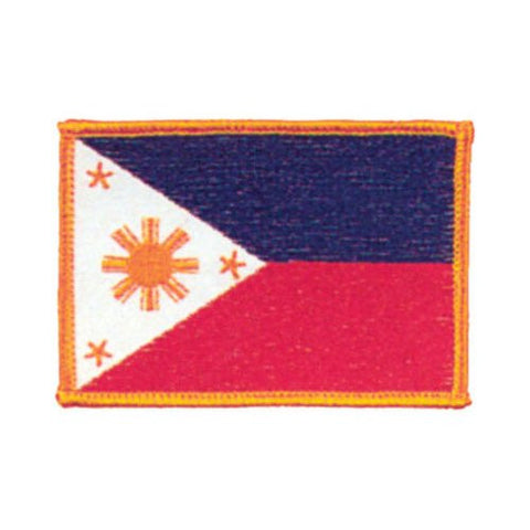 Phillipines Flag Patch, 3 1/2"