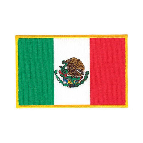 Mexican Flag Patch, 3 1/2"