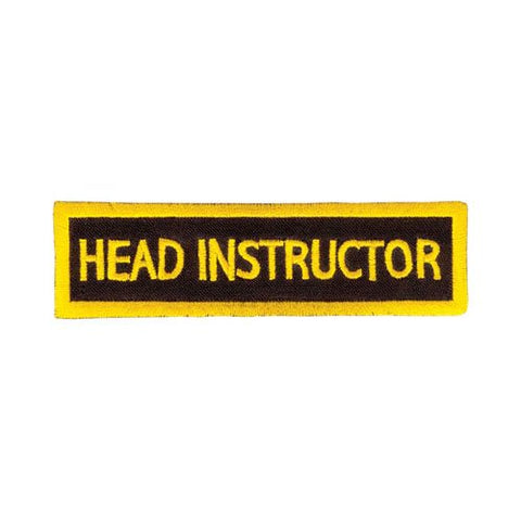 Head Instructor Rectangular Patch, 4"