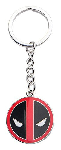 Stainless Steel Deadpool Key Chain, 3.838 in x 1.25 in x .07 in
