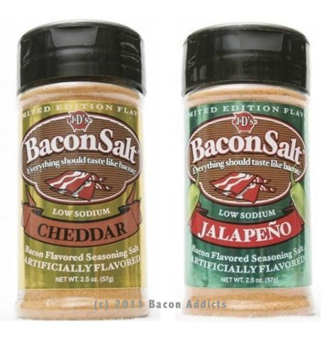 J&D’s Jalapeno Bacon Salt 2.5 oz and J&D’s Cheddar Bacon Salt 2.5 oz