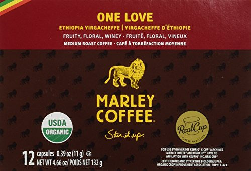 MARLEY, ONE LOVE, MEDIUM, ORGANIC (SINGLE SERVE CUP)
