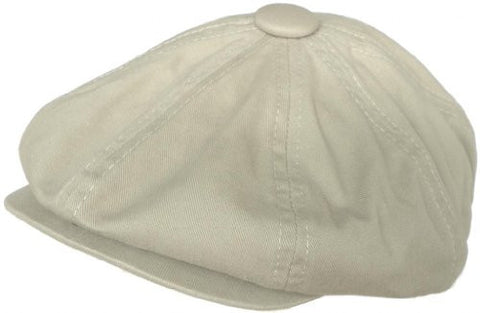 Mo' Money - Cotton 8 Quarter Cap, Khaki, Small