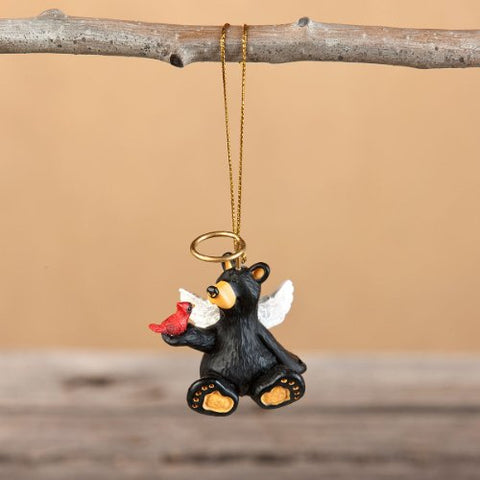 Angel Sitting Bear" Ornament