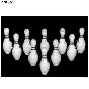 Black & White Bowling Pin Target 28" x20"