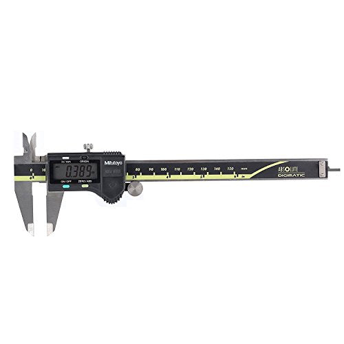 Mitutoyo 500-196-30 Electronic LED Digital Caliper with Calibration, 0-6"(0-150MM) Range, Inch/Metric, +/-0.001" Accuracy, Battery Powered