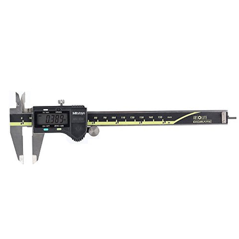 Mitutoyo 500-196-30 Electronic LED Digital Caliper with Calibration, 0-6"(0-150MM) Range, Inch/Metric, +/-0.001" Accuracy, Battery Powered