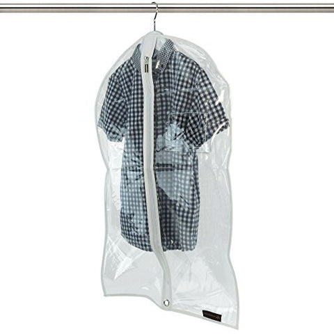 Clear Showerproof Garment Cover - 30 Inches