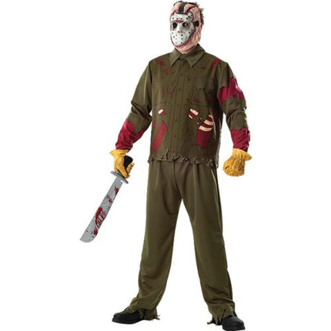 Friday The 13th Jason Voorhees Deluxe Adult Costume Size: X-Large (44-46)