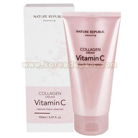 Nature Republic Collagen Dream Vitamin C Capsule Foam Cleanser