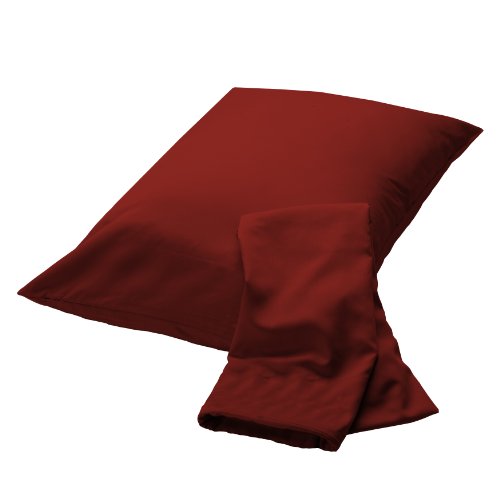 Rayon from Bamboo King Pillowcase Set in Cayenne