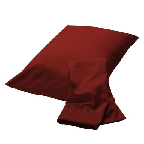 Rayon from Bamboo King Pillowcase Set in Cayenne
