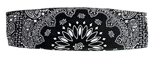 Chop Top: Black & White Paisley