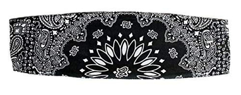 Chop Top: Black & White Paisley