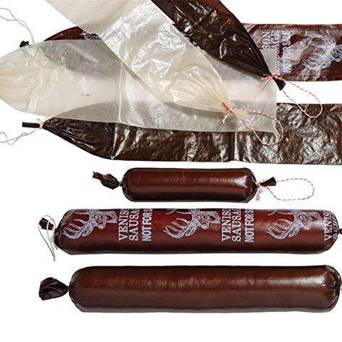 2 1/2" x 20" Mahogany Fibrous Casings 10 count (inedible)
