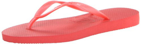 Havaianas Women's Slim Flip Flop,Guava/Red,37 BR/7-8 M US