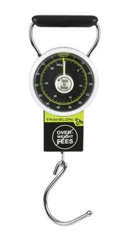 Stop and Lock Luggage Scale- Black