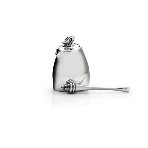 Nambe Traditions Honey Pot with Dipper