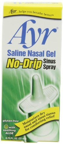 AYR Saline Nasal Gel No-Drip Sinus, Spray, 0.75 fl oz