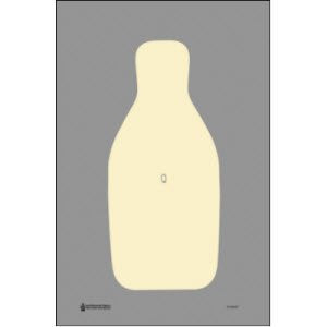 Standard FBI/DEA Q Target on Manila Target Paper 22 1/2" x 34 1/2"