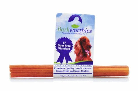 Barkworthies Odor-Free Bully Sticks, 6 in.