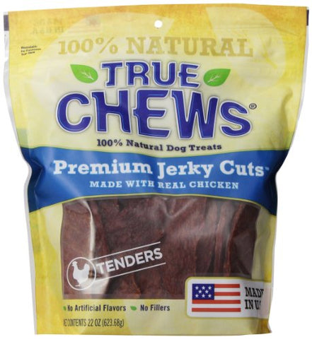 True Chews USA Chicken Jerky Fillets "The Original" - 22 oz Re-sealable Pouch