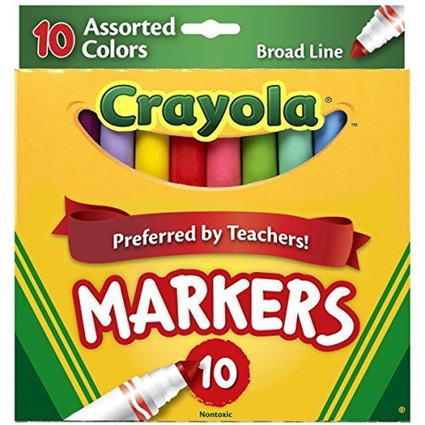 10 ct. Assorted, Broad Line  Markers