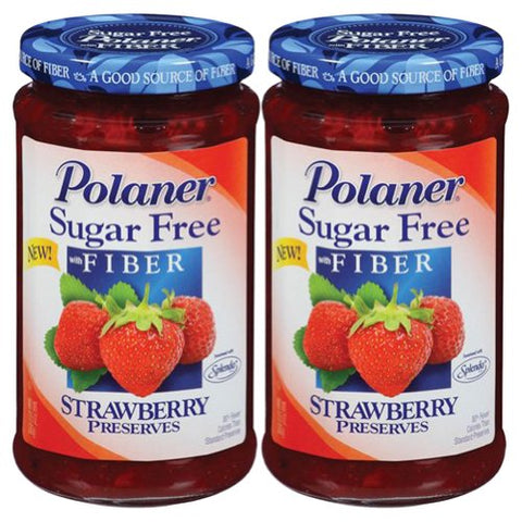 Sugar Free with Fiber, Strawberry Preserves, 13.5 Oz